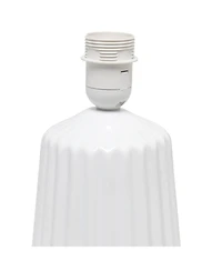 Simple Designs Pleated Base Table Lamp