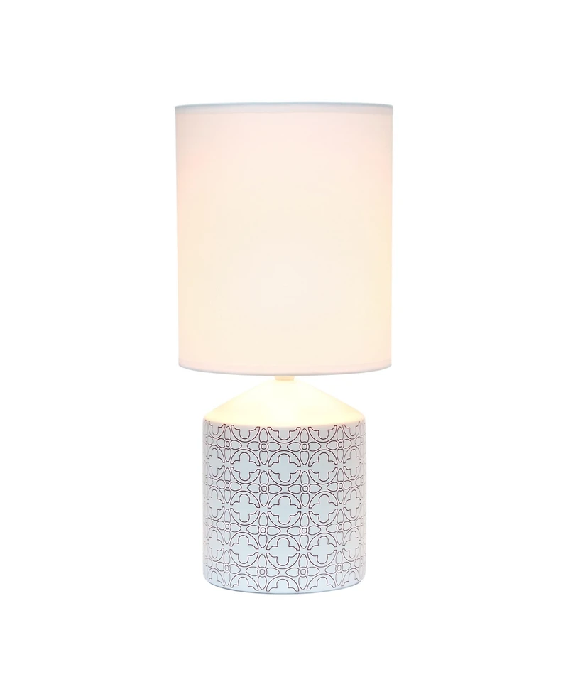 Simple Designs Fresh Prints Table Lamp