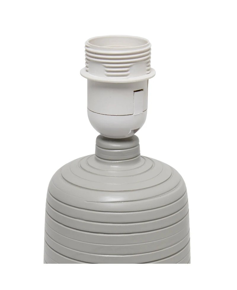 Simple Designs Textured Linear Table Lamp