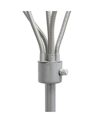 Simple Designs 5 Light Adjustable Gooseneck Floor Lamp with Shades