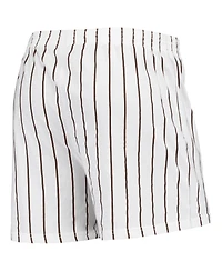Men's Concepts Sport White San Diego Padres Vigor Pinstripe Boxer Shorts