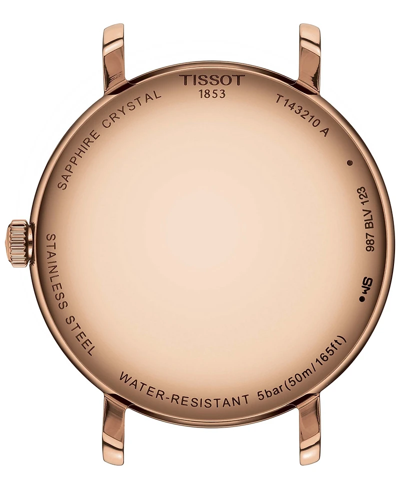 Tissot Women's Swiss Everytime Beige Leather Strap Watch 34mm