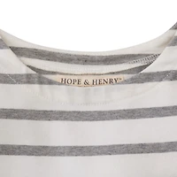 Hope & Henry Baby Girls Organic Cotton Lightweight Blocked Skater Dress