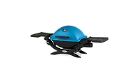 Weber Q 1200 Gas Grill (Blue) And Adapter Hose