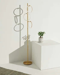 Saturn 66" Led Tree Floor Lamp with 3 Removeable Light Rings