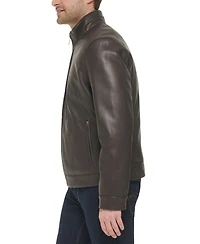 Cole Haan Men's Faux-Leather Motto Jacket