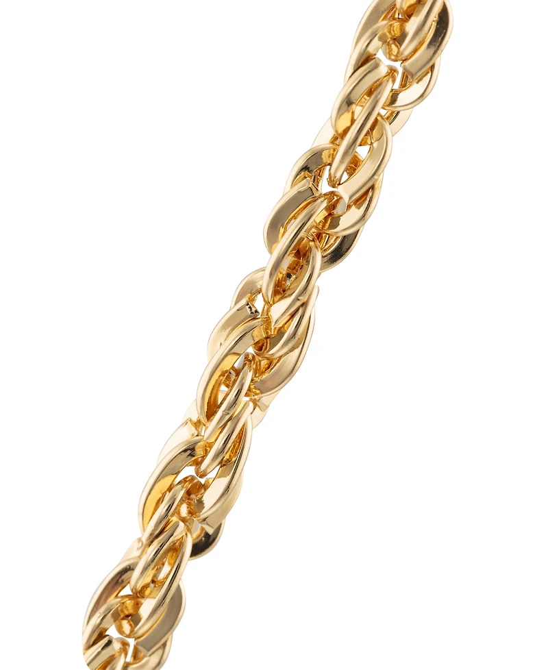 Steve Madden Women's Gold-Tone Alloy Metal Chain designed for Apple AirPods and AirPods Pro