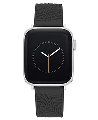 Steve Madden Women's Silicone Debossed Swirl Logo Band designed for Apple Watch 42mm (Series 10) & 38/40/41mm