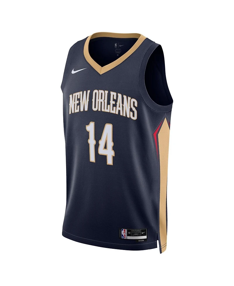Men's Nike Brandon Ingram Navy New Orleans Pelicans Swingman Jersey - Icon Edition