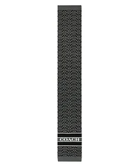 Coach Women's Signature Logo Wool-Blend Rib Knit Scarf
