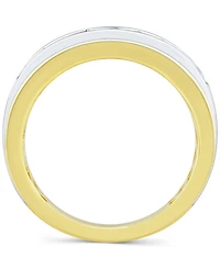 Grown With Love Men's Lab Diamond Band (1/2 ct. t.w.) 10k Two-Tone Gold