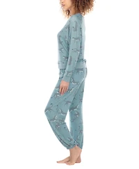 Honeydew Women's Printed Brushed Jersey Lounge Set