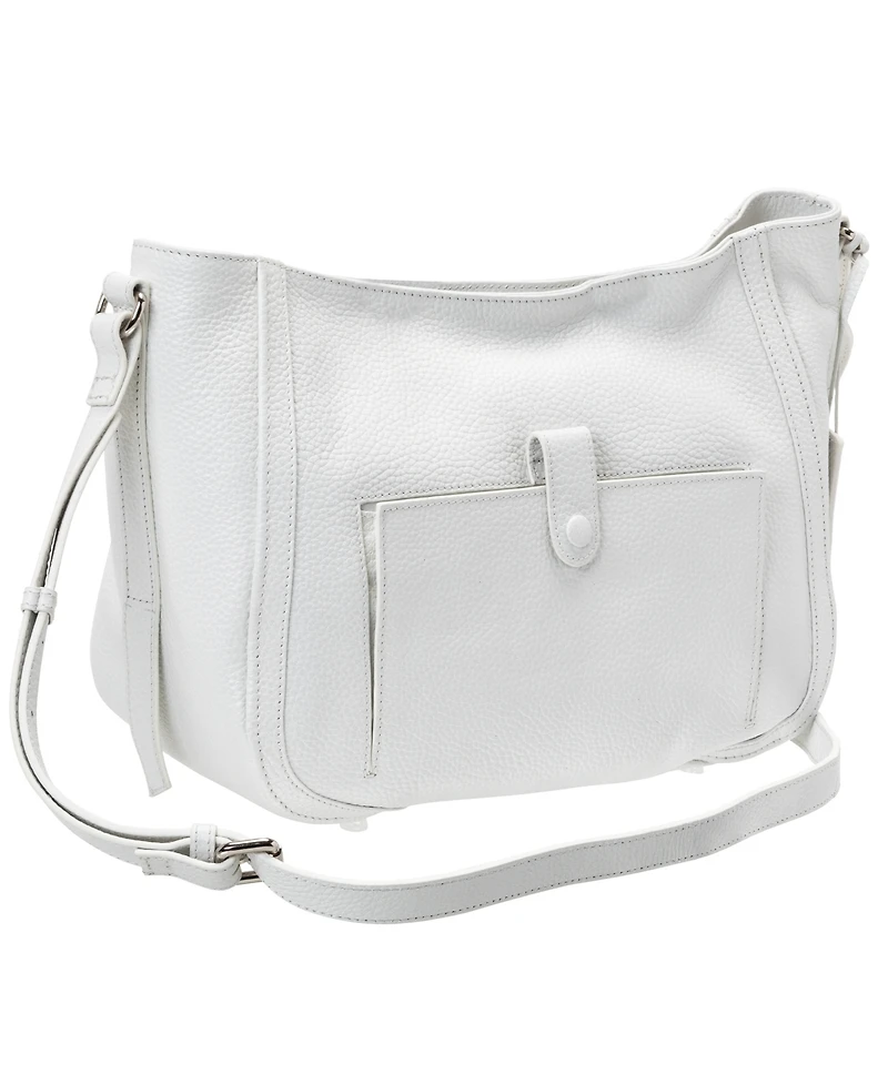Mancini Women's Pebbled Sophia Crossbody Handbag