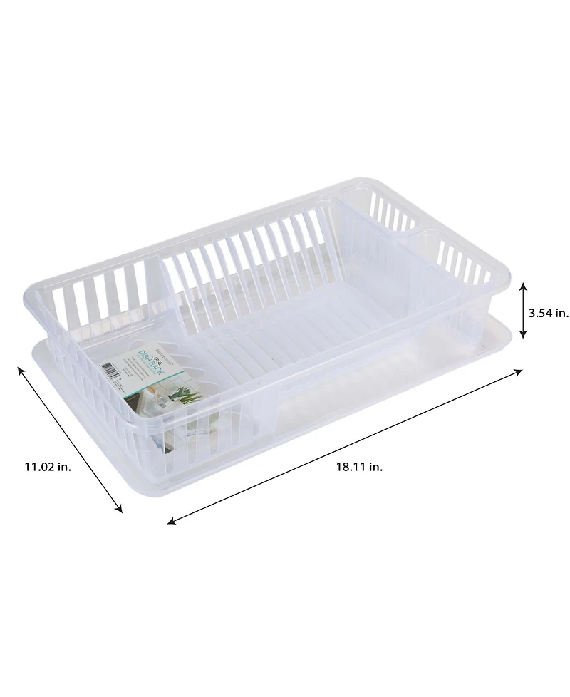 Kitchen Details Large Dish Rack with Tray