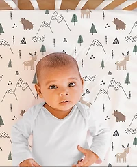 The Peanutshell Woodland Camo Crib Bedding Set for Baby Boys, 3 Piece Nursery Bed Set, Crib Comforter, Fitted Sheet, Crib Skirt
