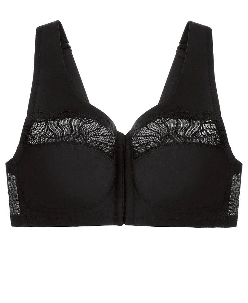 Glamorise Plus Full Figure Magiclift Natural Shape Front Closure Wirefree Bra 1210