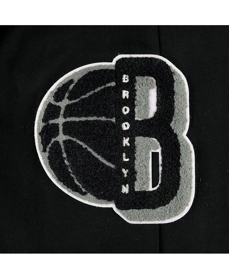 Men's Pro Standard Black Brooklyn Nets Mash Up Capsule Sweatpants