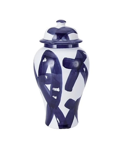 Mikasa Paint Strokes Ceramic Canister with Lid