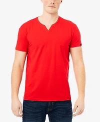 X-Ray Men's Basic Notch Neck Short Sleeve T-shirt
