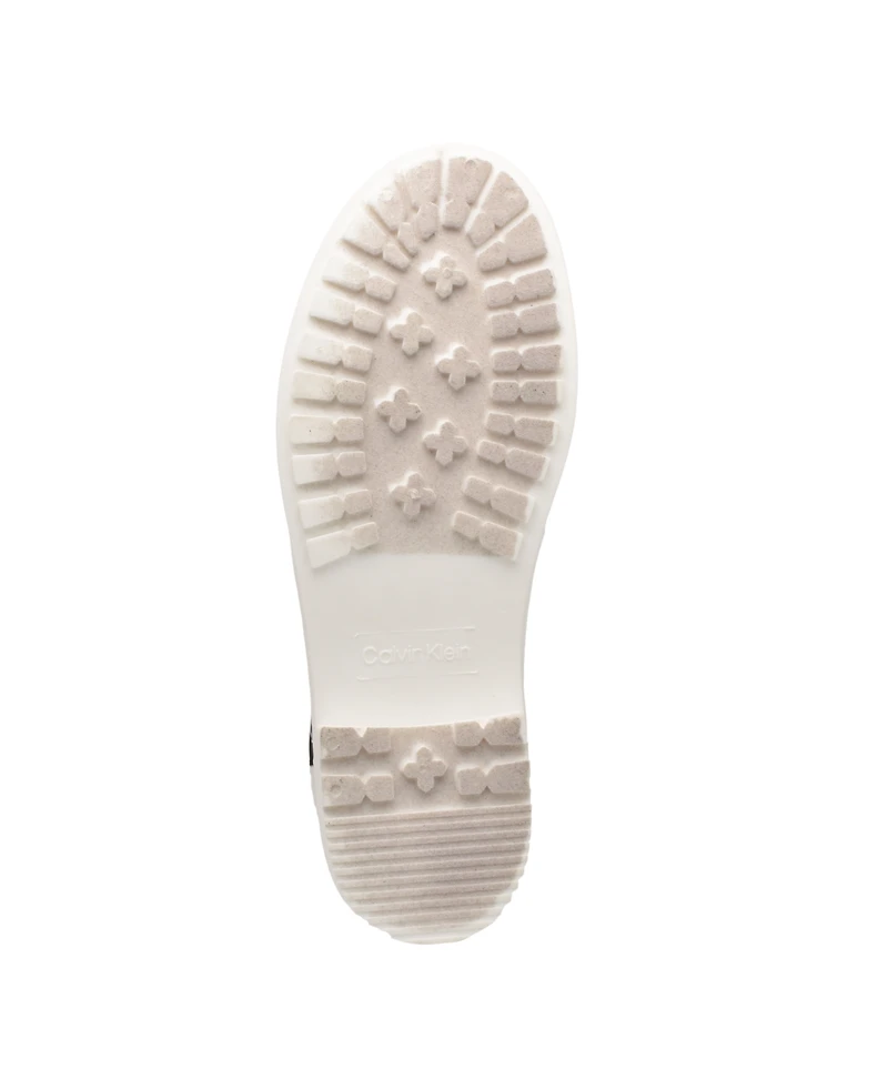Calvin Klein Women's Sisely Pull-on Lug Sole Logo Cold Weather Rain Booties