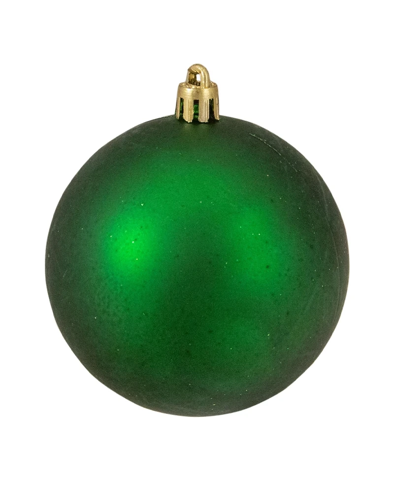 Northlight 32 Count Xmas Shatterproof 4- Finish Christmas Ball Ornaments 80mm Set, 3.25"