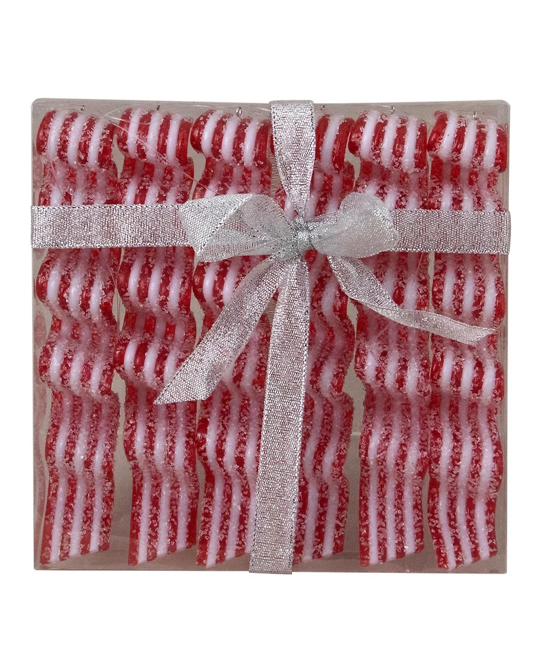 Northlight 6 Count Ribbon Candy Christmas Ornaments Set, 5.75"