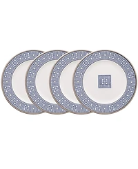 Noritake Infinity 4 Piece Bread Butter/Appetizer Plate Set