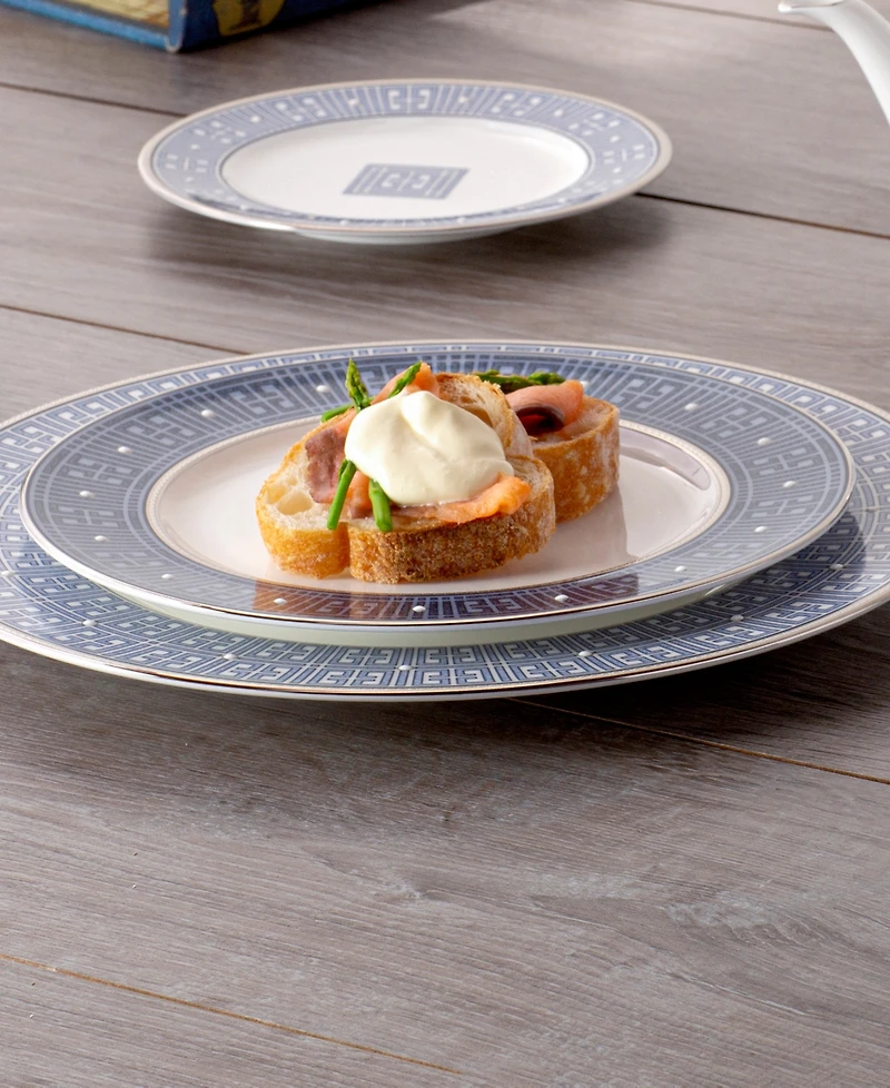 Noritake Infinity Blue 4 Piece Salad Plate Set, Service for 4