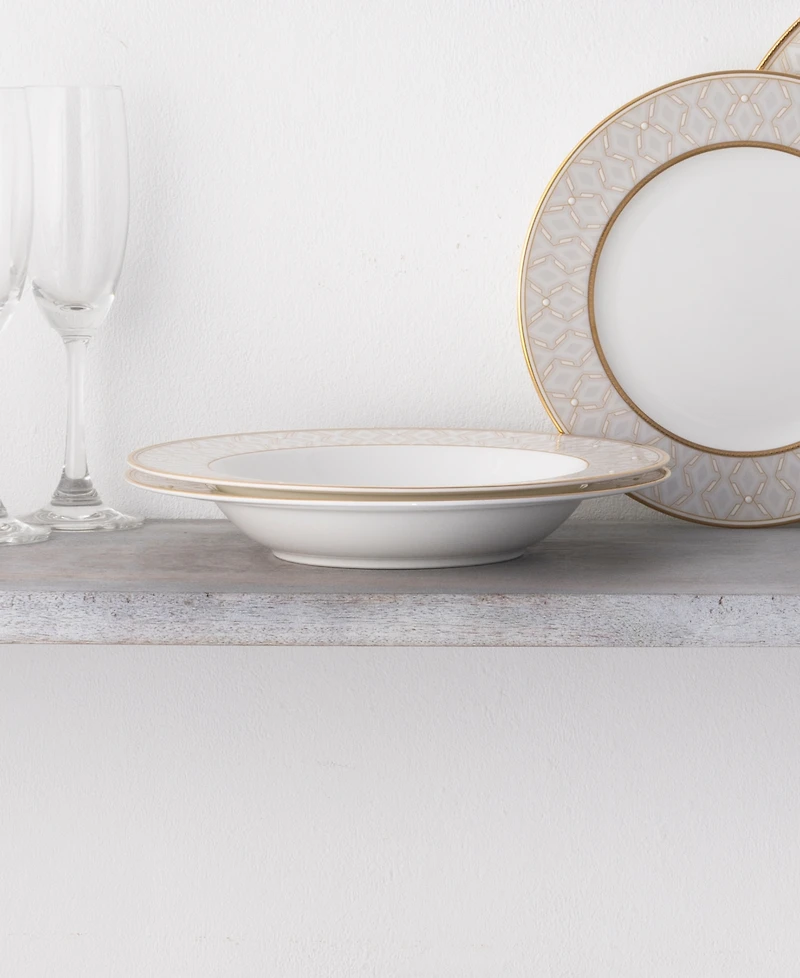 Noritake Noble Pearl Set Of 4 Soup Bowls, 8 1/2" 12 Oz.