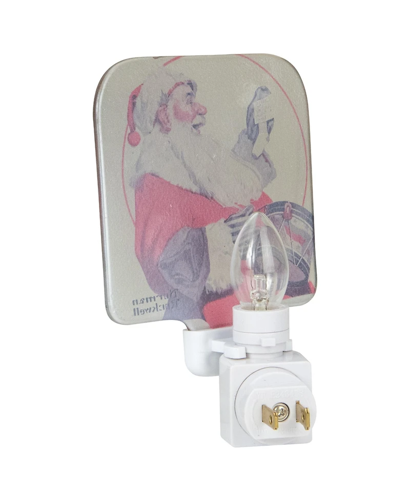 Northlight Norman Rockwell "a Drum for Tommy" Glass Christmas Night Light, 6"