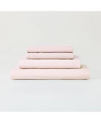 Sijo Luxeweave Linen Sheet Set, Queen (Includes 1 Fitted 60x80x16, Flat 92x104 & 2 Pillowcases 20x29)