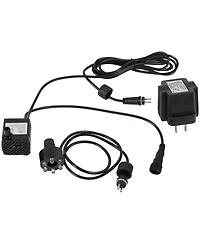 Indoor/Outdoor Small Fountain or Aquarium Pump with Led Light Ring and Transformer - 40 Gph - 12 Volts