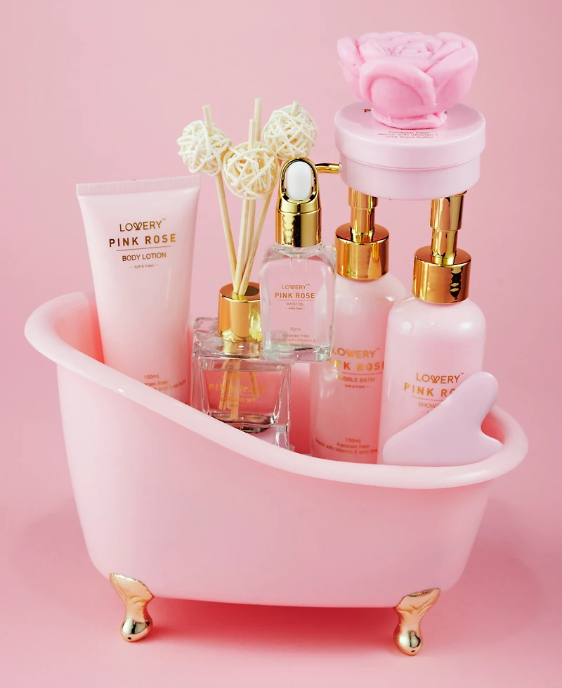 Lovery 19-Pc. Pink Rose Relaxing Luxury Spa Gift Set