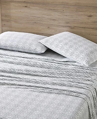 Closeout! Eddie Bauer Printed Cotton Flannel -Pc. Sheet Set