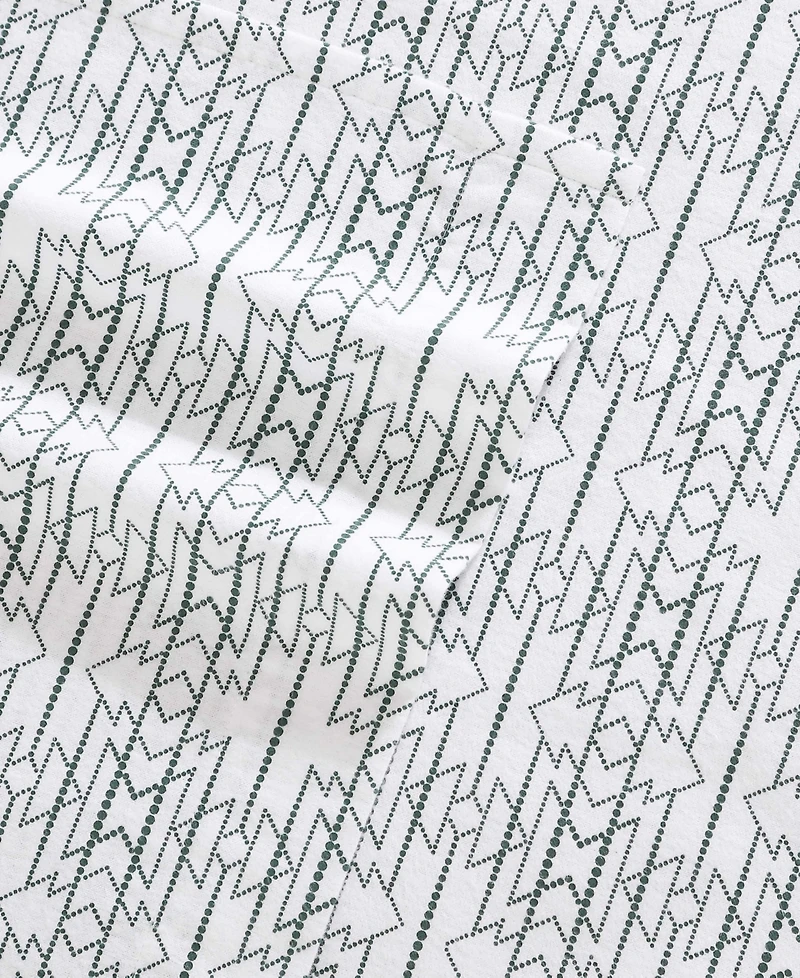 Closeout! Eddie Bauer Printed Cotton Flannel -Pc. Sheet Set