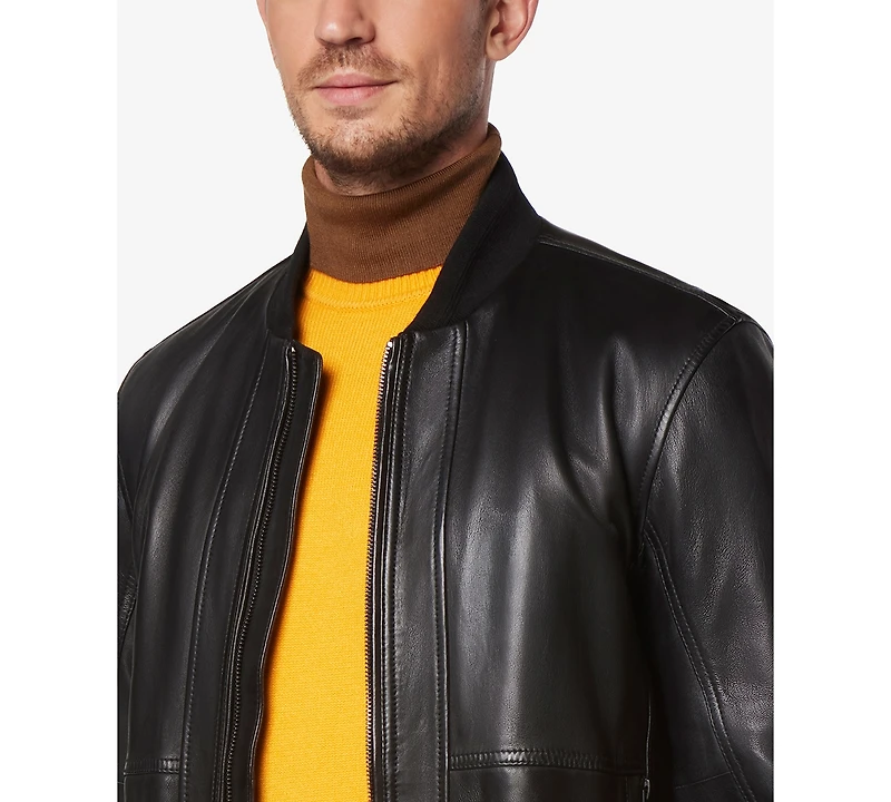 Marc New York Men's MacNeil Smooth Leather Bomber Jacket