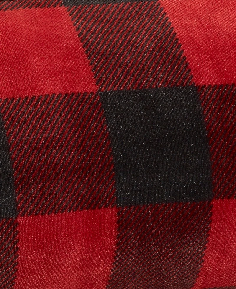 Eddie Bauer Mountain Plaid Ultra Soft Plush Fleece Reversible Blanket