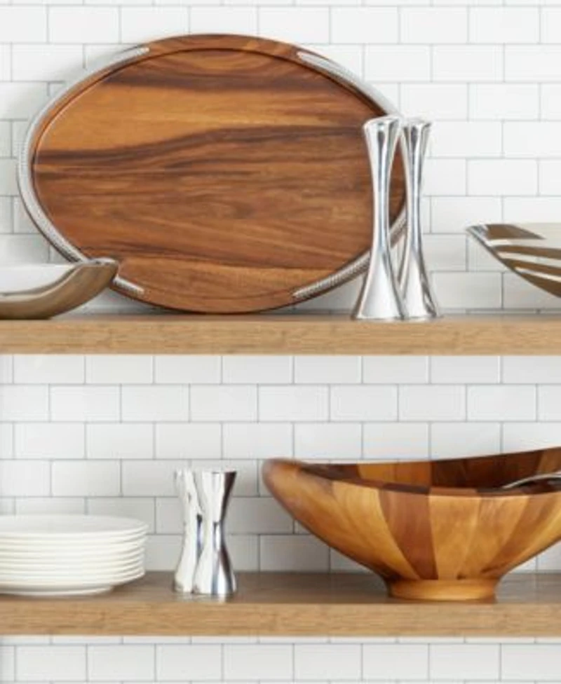 Nambe Wood Metal Serveware Collection