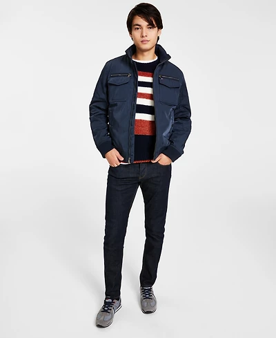 Tommy Hilfiger Men's Four-Pocket Filled Performance Bomber Jacket