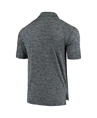 Men's Colosseum Heathered Navy Gonzaga Bulldogs Down Swing Raglan Polo Shirt