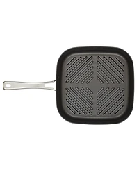 Rachael Ray Cook + Create Hard Anodized Nonstick Deep Grill Pan, 11"