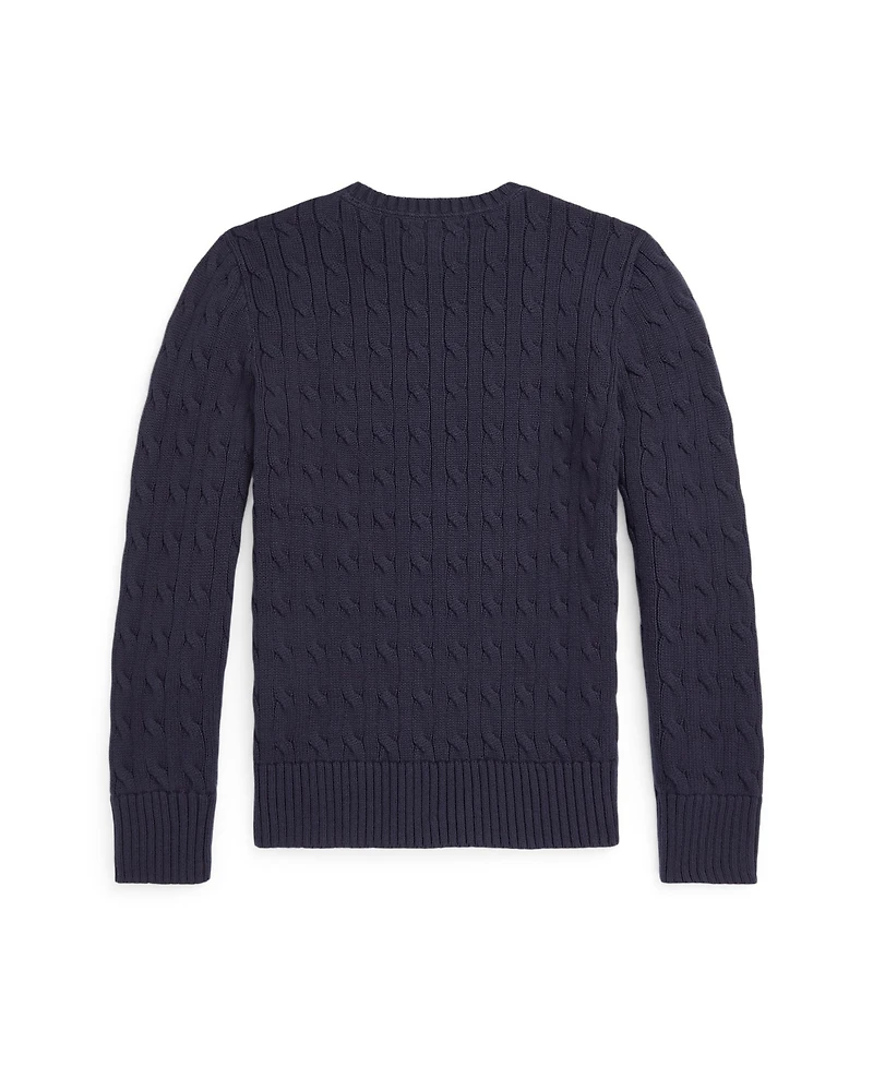 Polo Ralph Lauren Big Boys Cable- Knit Crewneck Sweater