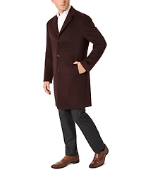 Kenneth Cole Reaction Men's Single-Breasted Classic Fit Overcoat