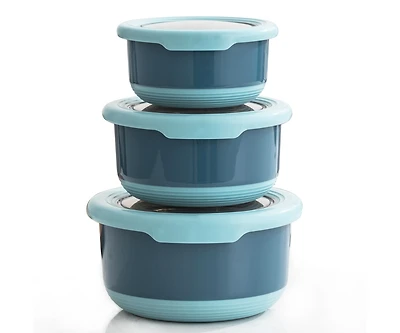 Stainless Steel Food Containers, Set of 3, 420ML, 730ML,1.2L