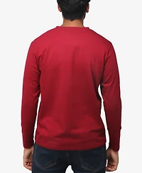 X-Ray Men's Soft Stretch V-Neck Long Sleeve T-shirt