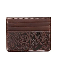 Lucky Brand Men's Western Embossed Leather Card Case