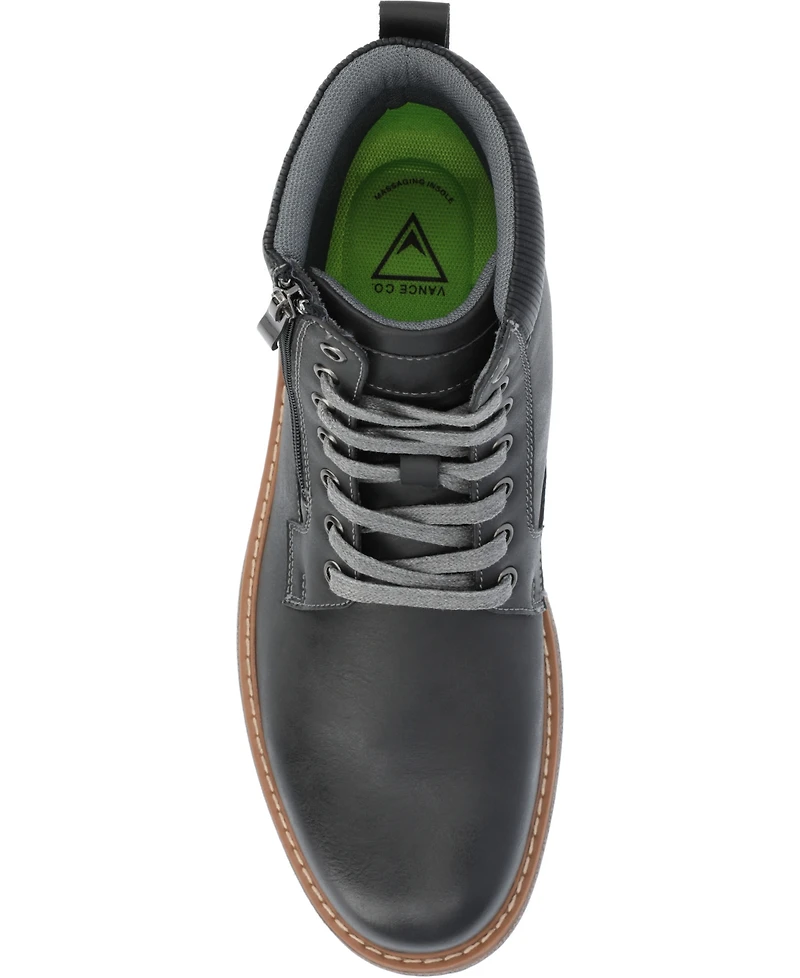 Vance Co. Men's Metcalf Tru Comfort Foam Lace-Up Round Toe Ankle Boot