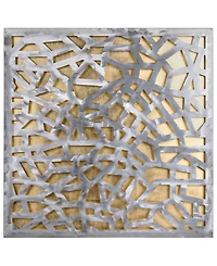 Empire Art Direct Enigma Polished Steel Leaf 3D Abstract Metal Wall Art