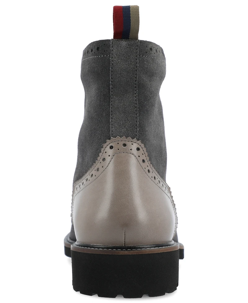 Thomas & Vine Men's Welch Tru Comfort Foam Wingtip Ankle Boots