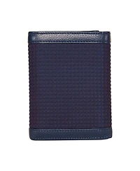 Nautica Men's Logo Rubber Leather Trifold Wallet